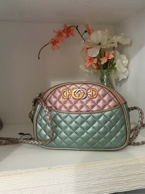 Authentic Gucci mini quilted Zumi crossbody comes with Printed copy of COA